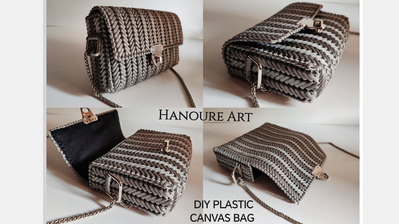 DIY PLACTIS CANVAS BAG TUTORIAL FOR BEGINNERS / EVERY ONE CAN MAKE IT