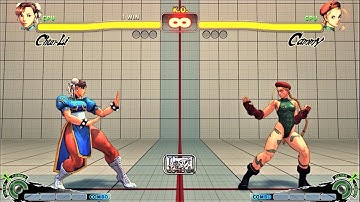 CHUN-LI VS CAMMY |  CPU VS CPU Ultra Street Fighter IV  (Hardest AI)