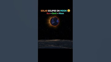 Solar eclipse on earth vs moon #space #earth
