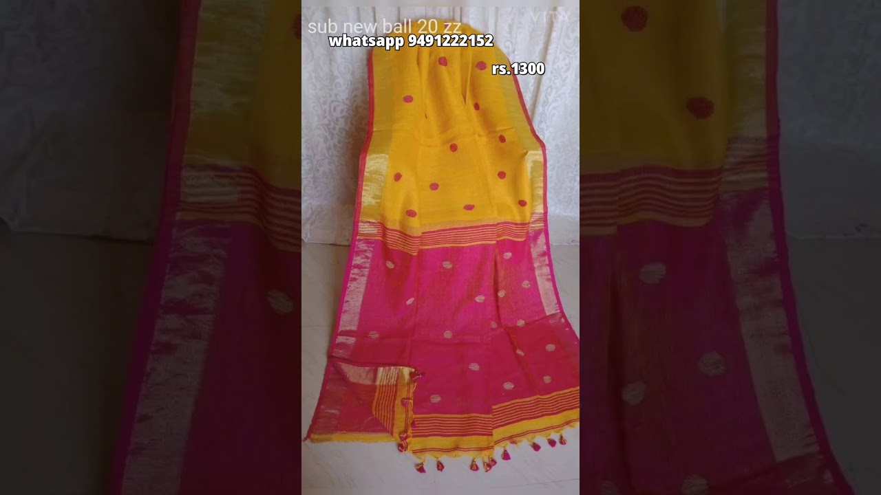 linen jamdani sarees