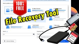 100% free file recovery tool: restore corrupted disks and recover deleted files