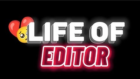LIFE OF A EDITOR 🥺💔 | Sad Life | Pov : You are A EDITOR || #trending