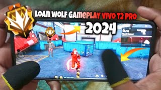 High Graphics Gameplay 👀 Vivo T2 Pro Free Fire Test 60 Fps 👻 | Loan Wolf 🥺 | 120hz Display 💥 #001