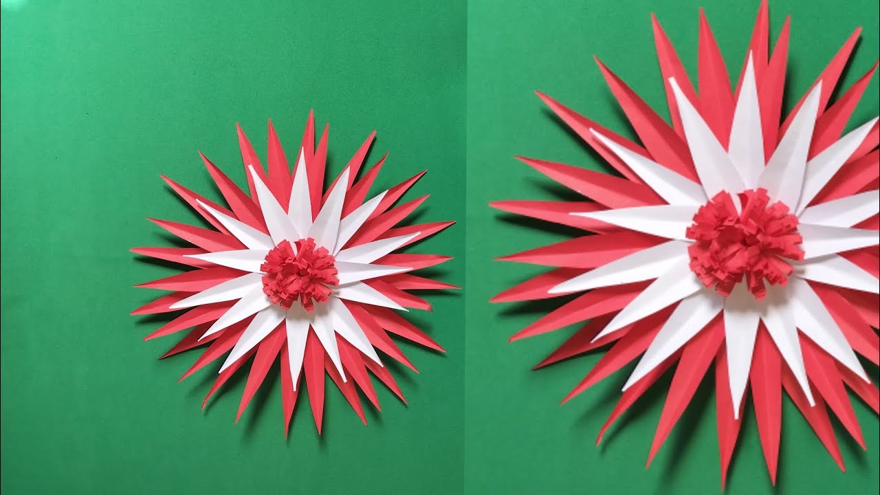 very easy beautiful flower ganpati decoration part 04 easy paper