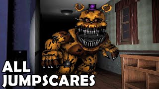 FNAF 4 Expanded - All Jumpscares Nightmare Edition