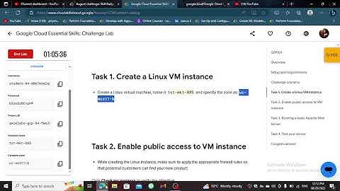 Google Cloud Essential Skills: Challenge Lab