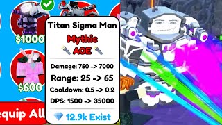 I Spent $100,000 for TITAN SIGMA MAN in Toilet Tower Defense! NEW OHIO SIGMA ABILITY