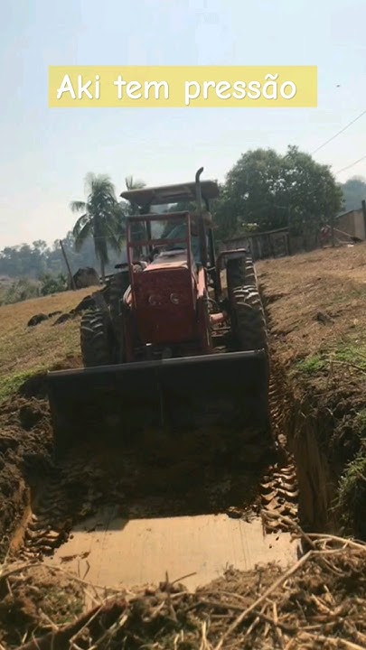 mazzey ferguson 255 cortando vala !!! #pecuariaapastodoseculo21 #agro #trator