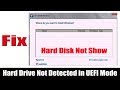 Hard Disk Not Show While Install Windows 7 - UEFI Mode & Secure Boot Mode