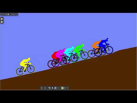 Bicycle Race in Algodoo