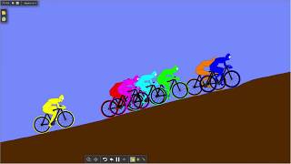 Bicycle Race In Algodoo