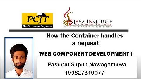 How the Container handles a request