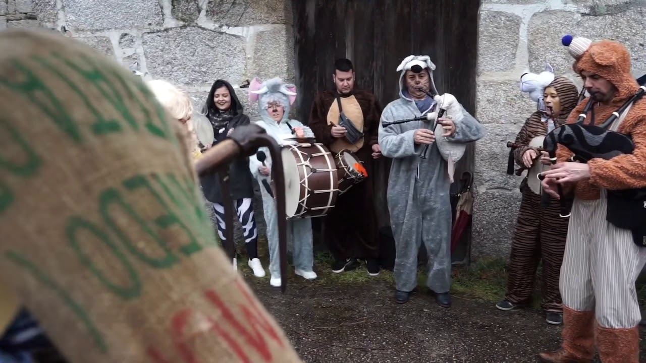 O entroido de Vilaverde visita ós de Barcia (2019).