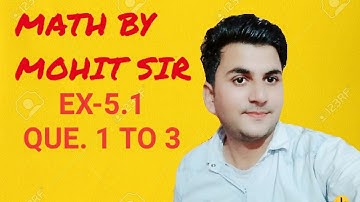 #RBSE 12TH MATHS.EX- 5.1|QUE 1 TO 3