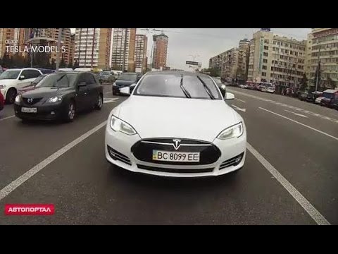 тесла автомобиль видео тест драйв в украине