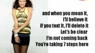 7 Things - Miley Cyrus [Karaoke Version]