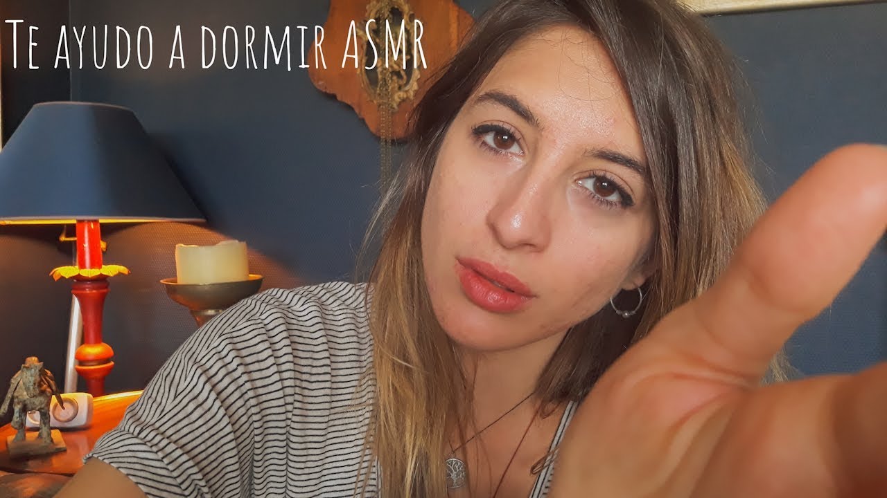 ASMR ☯ Te ayudo a dormir/Helping you sleep (sounds, brush, oil massage)