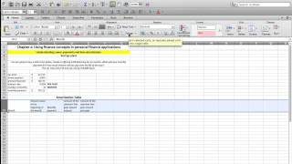 Chapter 2 - Loan amortization with monthly payments Amortization With Excel Video 2