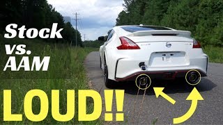 Nismo 370Z Stock Exhaust vs. AAM Resonated Short Tails! EPIC SOUND - YouTube