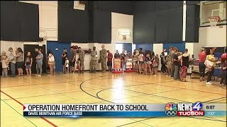 Operation Homefront brings school supplies to military kids