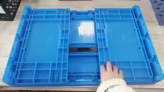 Storage durable foldable plastic nestable box