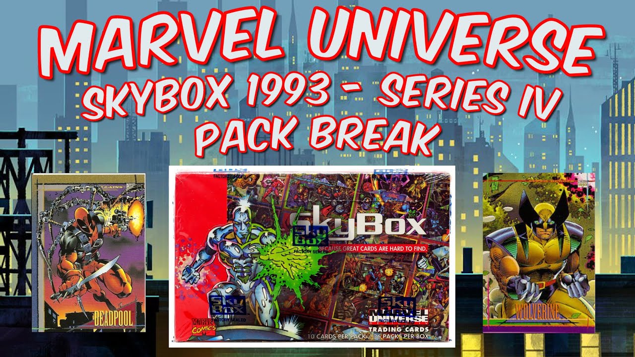 Marvel Universe - 1993 Skybox Series IV - Vintage Comic Book Card Pack Break