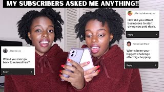 Y'all Asked, I Answered! Q&A- Getting paid, My kids, Hair Journey Struggles, My Job