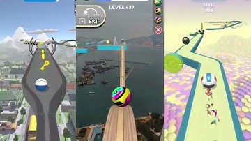 GOING BALLS VS ACTION BALL GAME PLAY  SKY ROLLING BALL WALKTHROUGH IOS GAMEPLAY ANDROID MOBILE GAMES