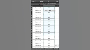 How to count male and Female | Male and Female count #microsoftexcel #hindi #english