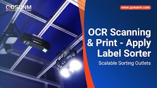 Steel Wheel Diverter Sorter with Integrated Label Print & Apply System