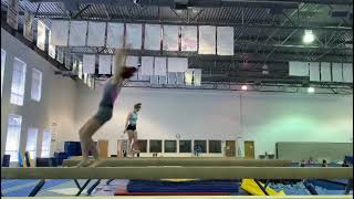 back tuck to split jump on beam 9/14/21