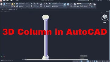 How to Design Architectural 3D Column in AutoCAD - Just a click