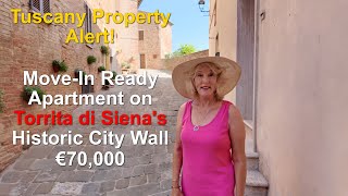 Tuscany Property Alert!  Stunning Apartment on Torrita di Siena's Historic City Wall - €70,000