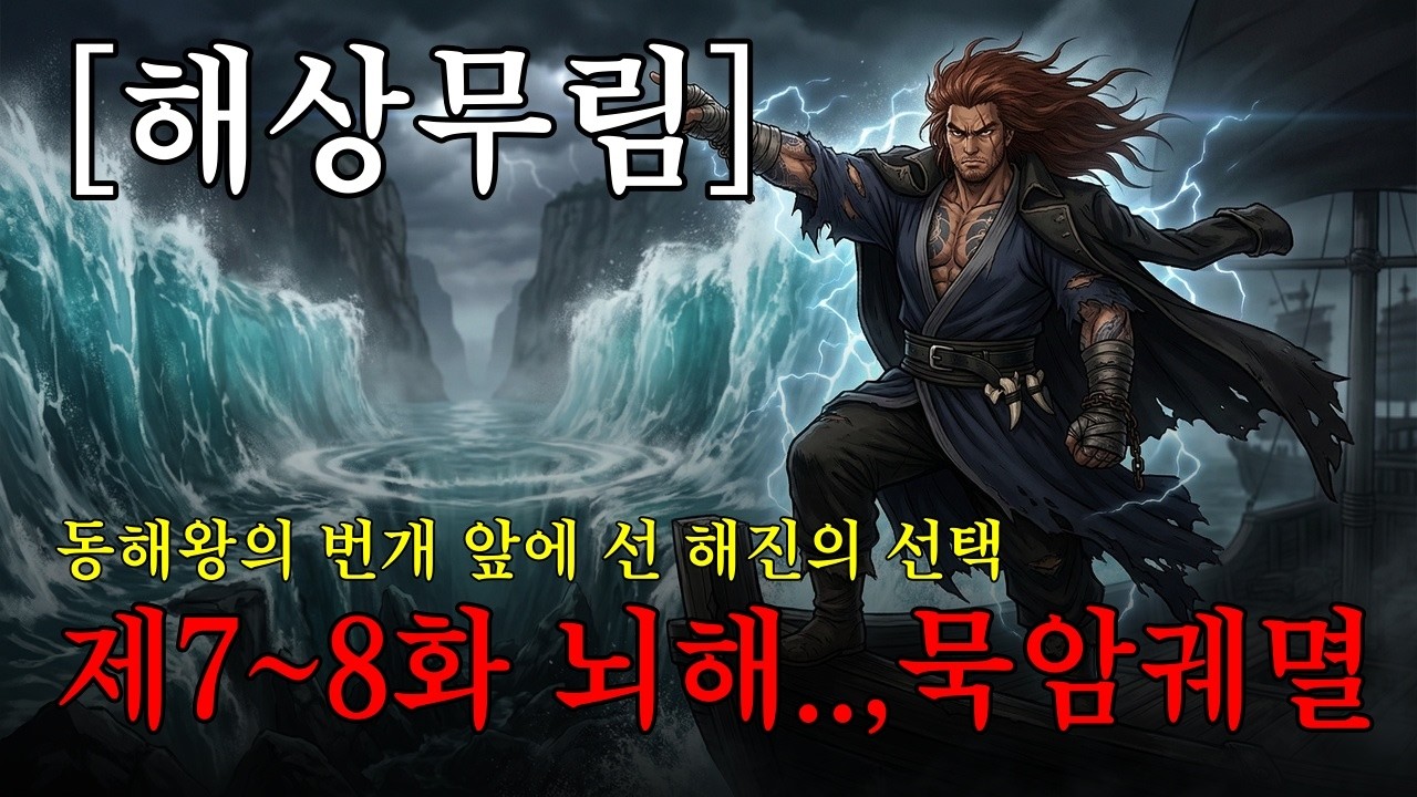 [해상무림:맨주먹으로 시작해, 바다 전체를 바꾸다] 제7~8화-개가 바다를 가르는 날, 먹빛 음모, 무협 오디오북 무협소설