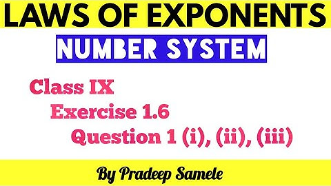 Number System, Ex. 1.6 Question 1 (i), (ii), (iii), Maths Class IX NCERT