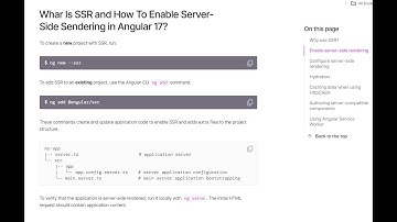 Angular 17 Tutorial - Server-Side Rendering (SSR) | Why use SSR in Angular 17?