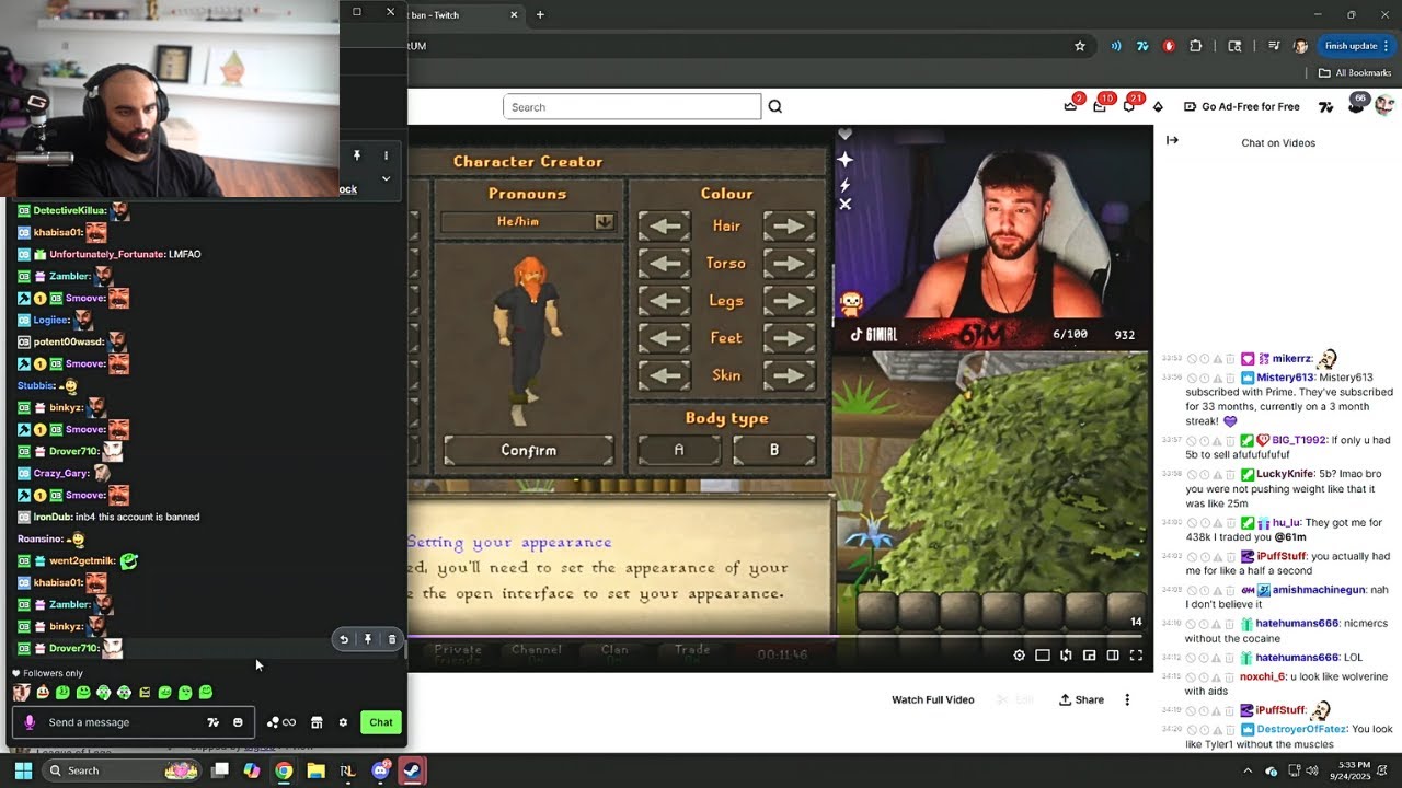Он признался в RWT после того, как его забанили.