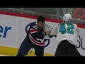 Post-Game Fight between Garnet Hathaway and Jonah Gadjovich