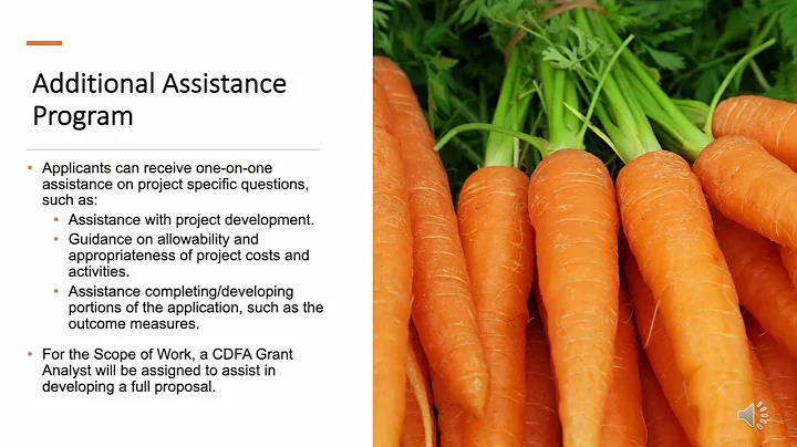 Specialty Crop Block Grant Program: 2026 Additional Assistance Program Webinar, Nov. 18, 2025.