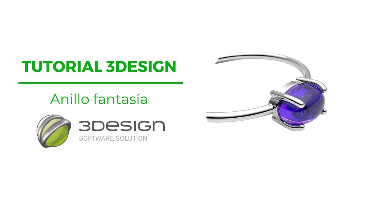 Tutorial Gratis 3Design. Crea un anillo fantasía con 3Design - YouTube