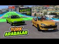 Efsane Türk Arabalar Yeni Hızlandırıcılı Parkurda - GTA 5