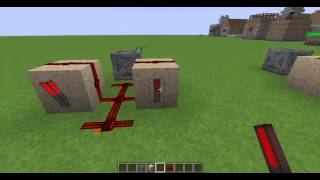 Minecraft Redstone Tutorial: Automatic Machinegun Dispenser