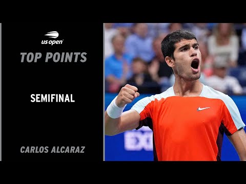 Carlos alcaraz | top points vs. Frances tiafoe | 2022 us open semifinal