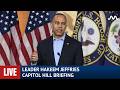LIVE: House Leader Hakeem Jeffries Briefing on Iran War Powers &amp; Domestic Policy