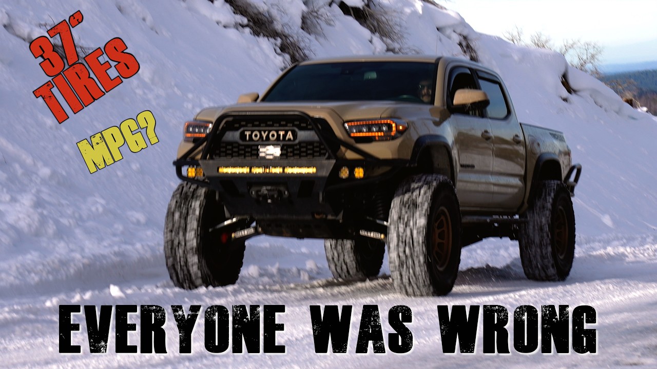 37-дюймовые шины, стальные бамперы, лебедка… Какой расход топлива на самом деле у мощного Tacoma?
