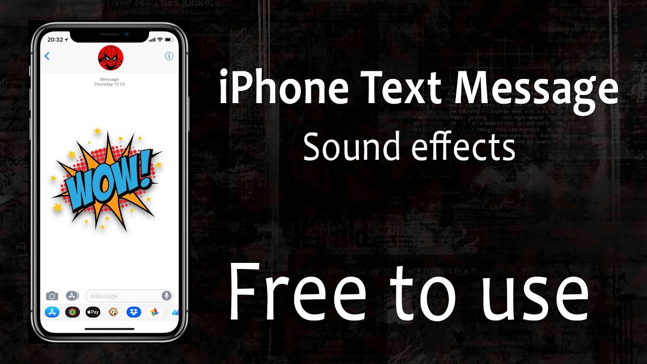 iPhone Text Message (send/receive) HQ Sound effect - Free to use - YouTube
