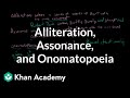 Alliteration, Assonance, and Onomatopoeia | Style | Grammar