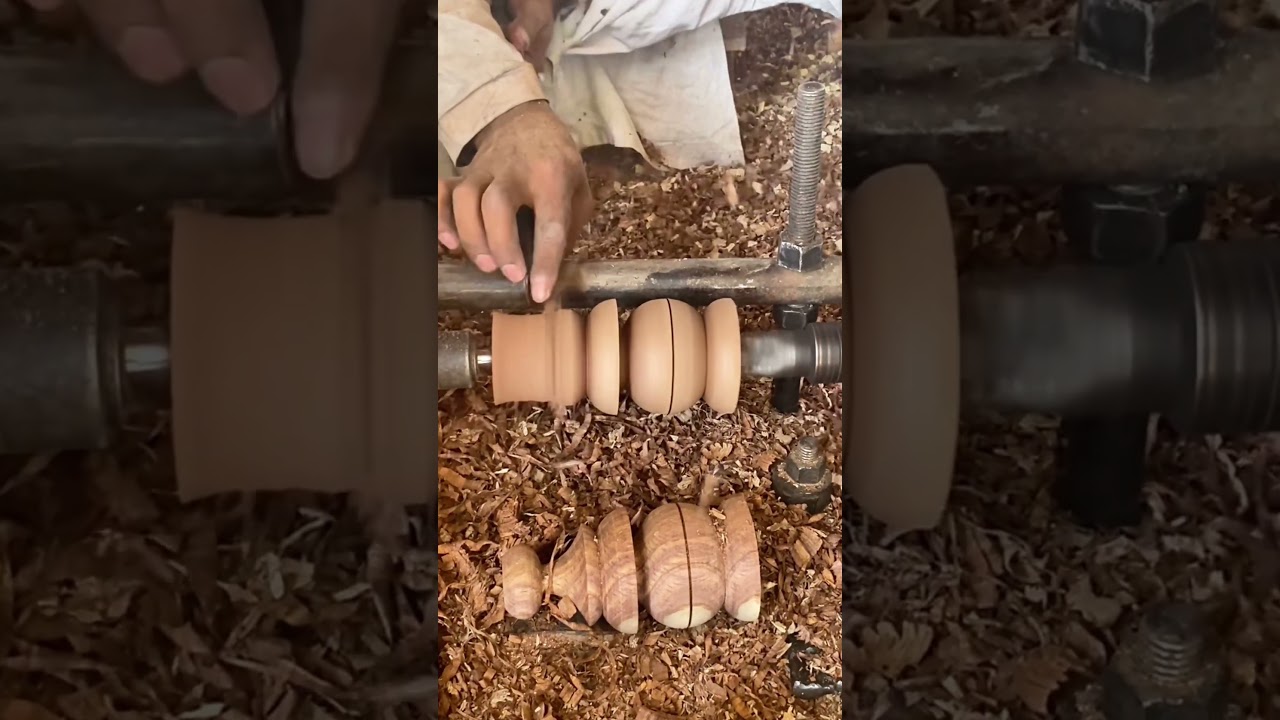 Master Wood Turner Creates Stunning Wooden Furniture Masterpiece 