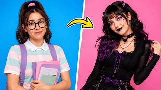 ✨ Nerd to Popular! 💜 Kuromi-Inspired Glow-Up vs Sweet Glow-Up | by 123 GO! screenshot 3