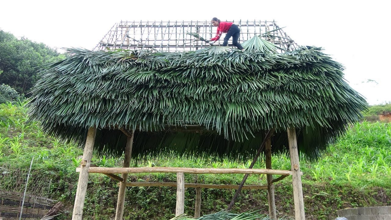 Energetic Girl Builds a Log Cabin: Women's Craftsmanship from Start to Finish